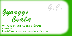 gyorgyi csala business card